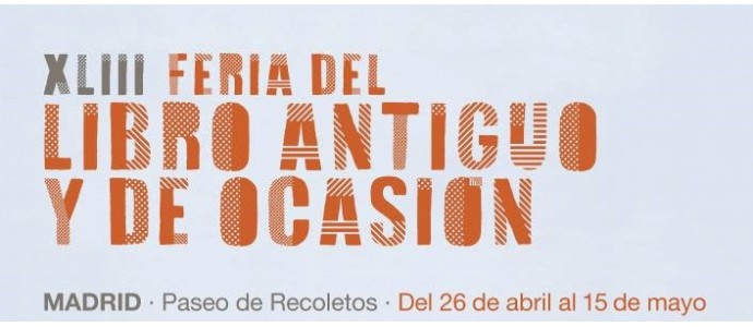 XLIII Feria del Libro Antiguo y de Ocasión Madrid. Librería del Prado